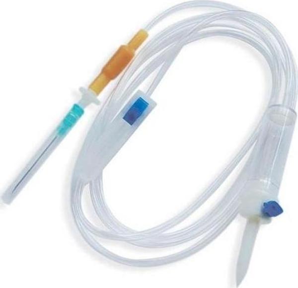 Ayset Serum Seti Kilitsiz Infüzyon Seti 21G Yeşil İğneli 1 Adet - Image 1