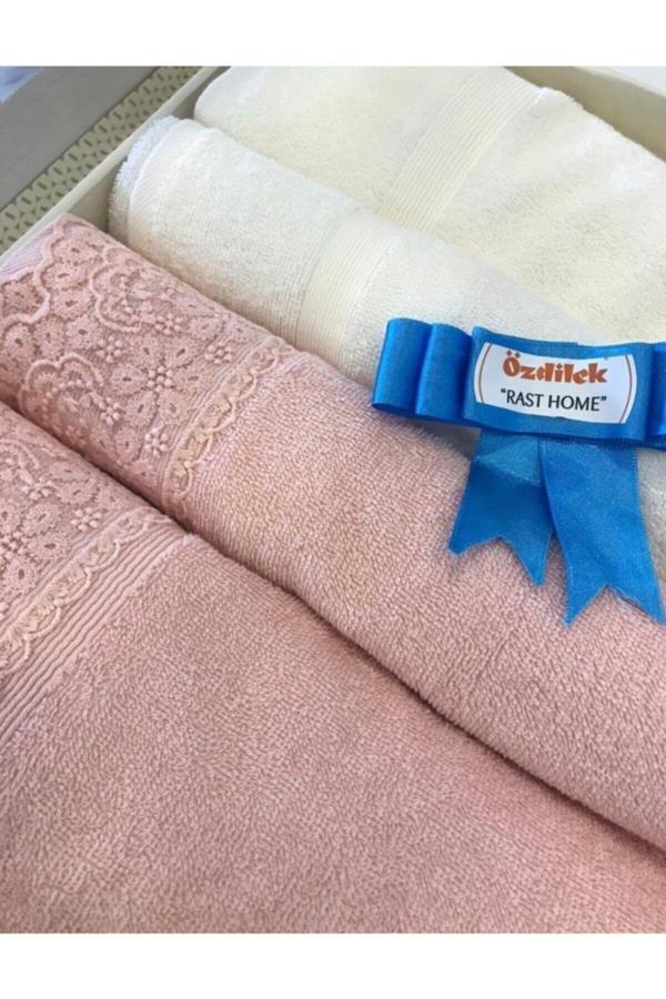 Özdilek Orkide 4 Parça Best Hamam Seti(Krem-Pudra) - Image 1