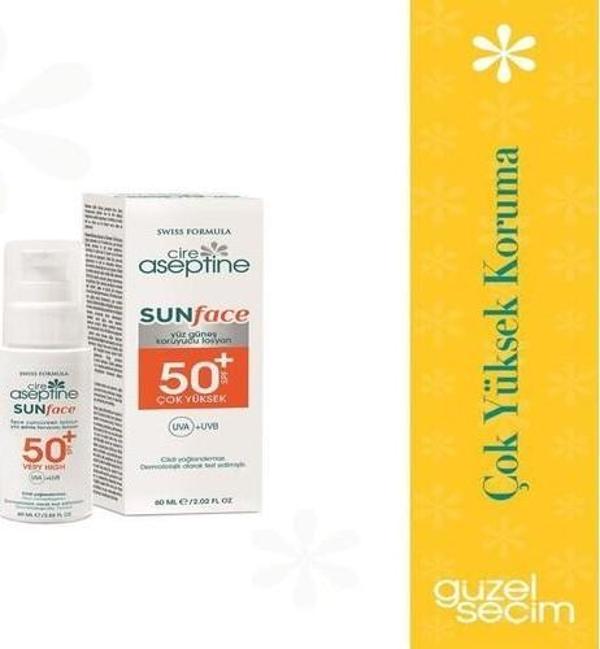 Cire Aseptine Yüz Güneş Koruyucu Losyon Spf 50+ 60Ml - Image 1