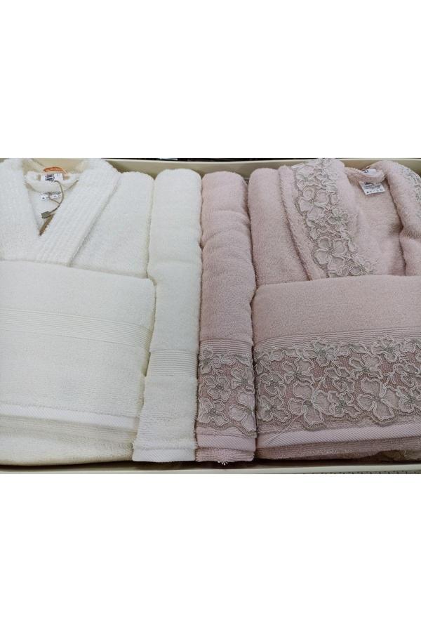 Özdilek Begonvil Aile Set Krem-Pudra - Image 1