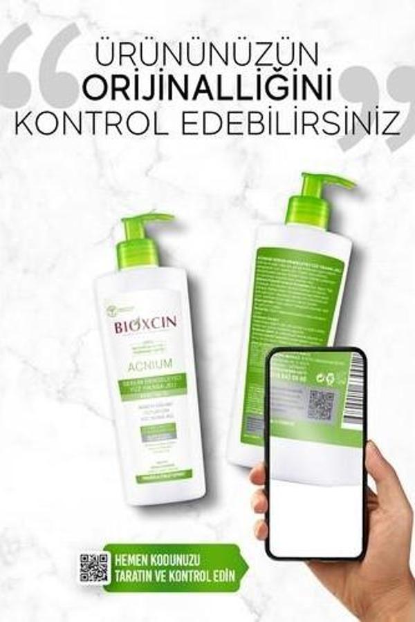Bioxcin Acnium Sebum Dengeleyici Yüz Yıkama Jeli 500 Ml - Image 1