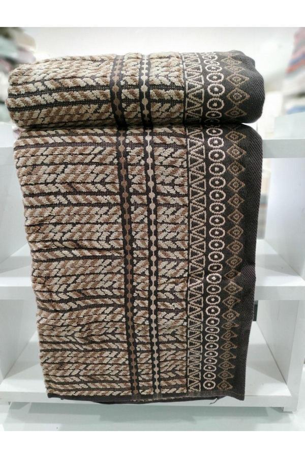 Özdilek 2 Adet Kadife El Yüz Havlusu 50X90 Cm Kahve - Image 1