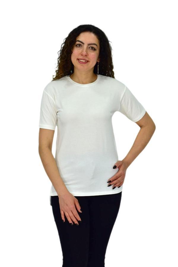 Kadın Yarım Kol Sıfıryaka Likralı Tişöt  BGL-ST04652 - Image 1