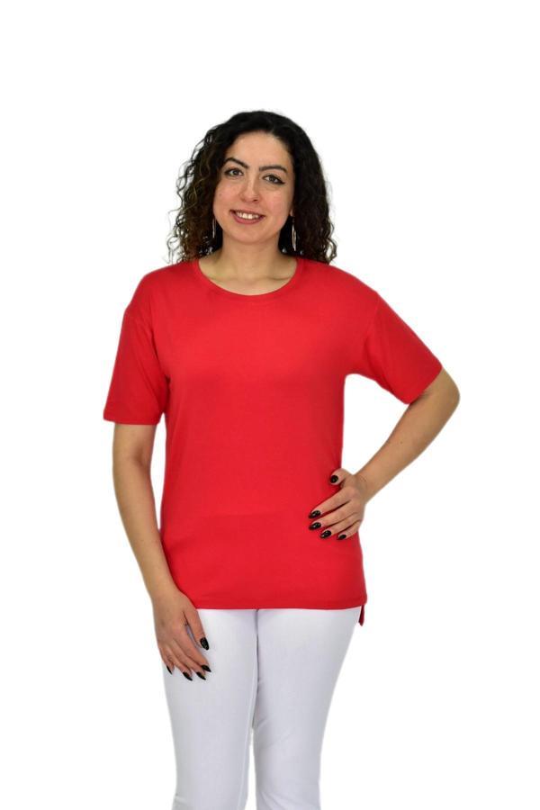 Kadın Yarım Kol Sıfıryaka Likralı Tişöt  BGL-ST04652 - Image 1