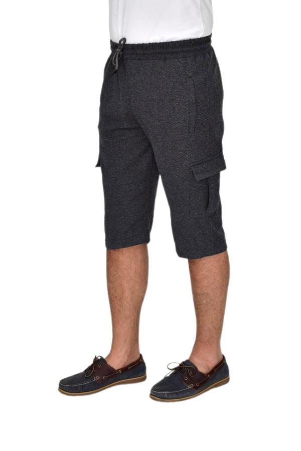 Erkek Kargo Cepli Likralı Kuş Gözü Kumaş Kapri BGL-ST04620 - Image 1