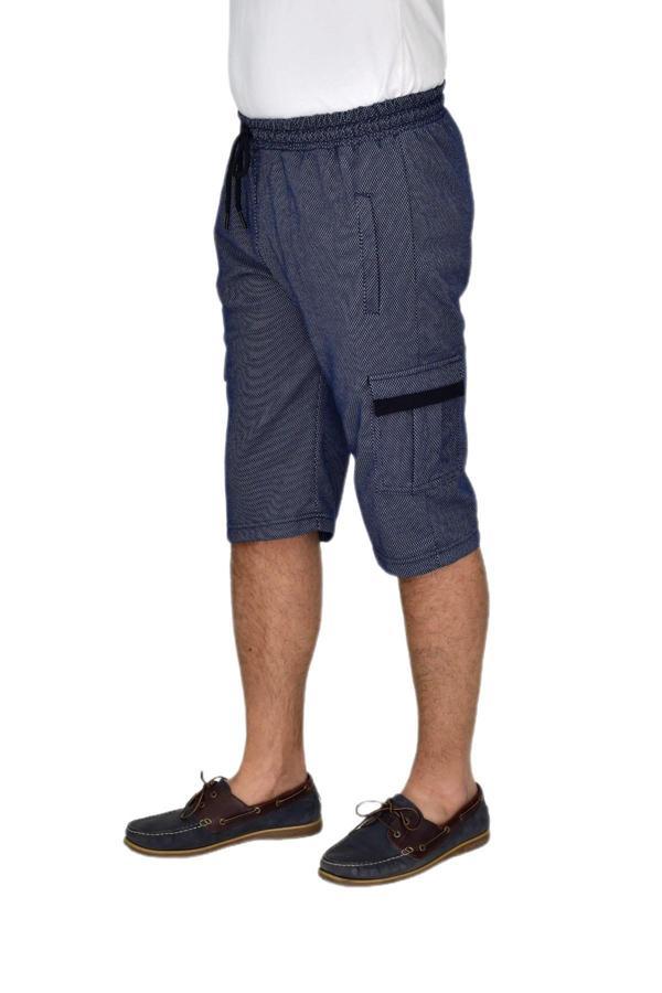 Erkek Kargo Cepli Likralı Kuş Gözü Kumaş Kapri BGL-ST04620 - Image 1