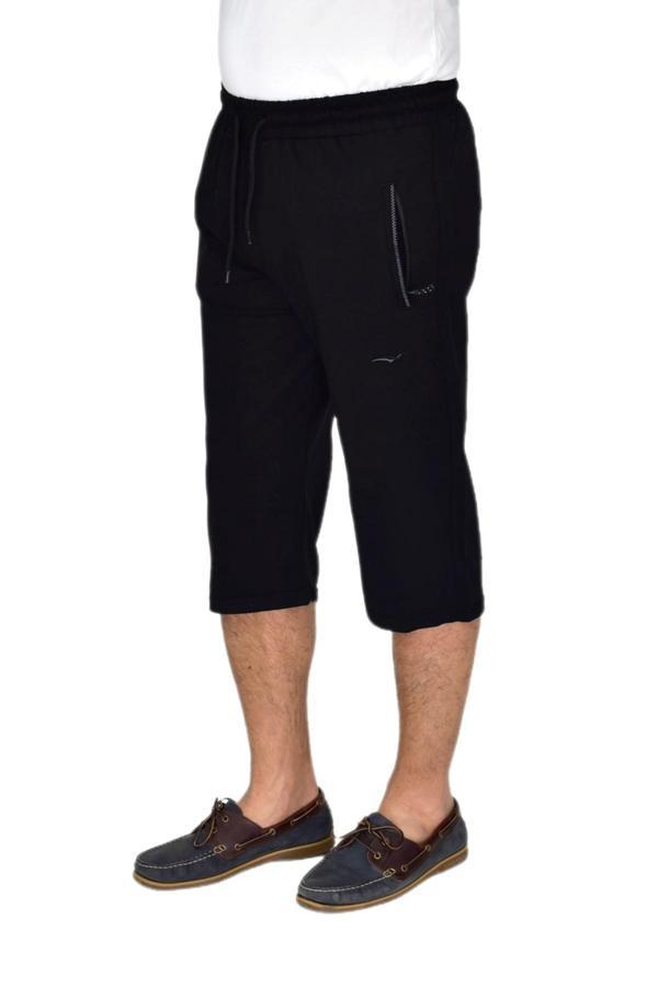 Erkek Büyük Beden Rahat Kesim Düz Paça Likralı Kumaş Kapri BGL-ST04618 - Image 1