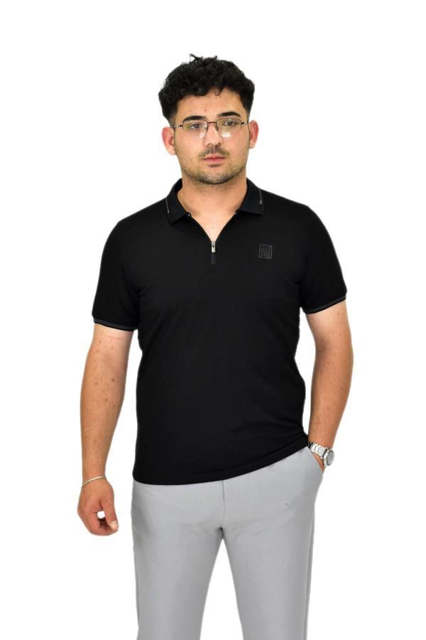 Erkek Polo Yaka Fermuarlı Tişört T237 BGL-ST04593 - Image 1