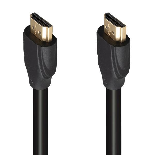 FULLY G-507K PLASTİK DÜZ SİYAH 25 METRE GOLD POŞETLİ HDMI KABLO  GO50607747710 - Image 1
