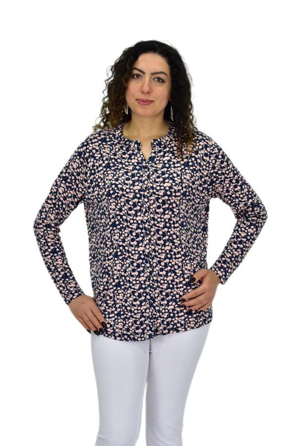 Kadın Uzun Kol Düğmeli Bluz BGL-ST04683 - Image 1