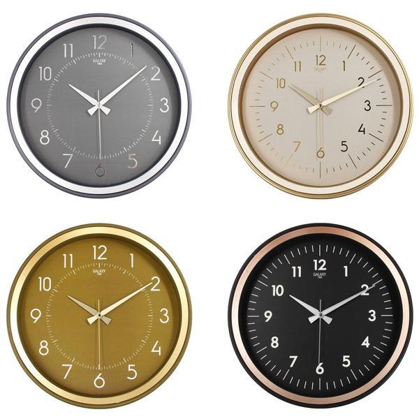 GALAXY PREMİUM  1975-FG-AC-TA-KR SERİSİ  DUVAR SAATİ  KASA=SİYAH-İ.YEŞİL-GOLD-FÜME ÇERÇEVE:BAKIR-GOLD-KREM-GRİ (5060) - Image 1
