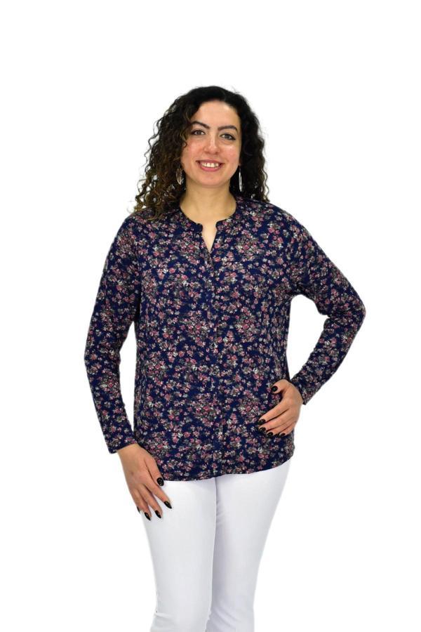 Kadın Uzun Kol Düğmeli Bluz BGL-ST04684 - Image 1