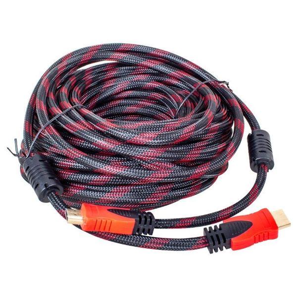 24K 1.4V 3D ALTIN UÇLU 25 METRE ÖRGÜLÜ POŞETLİ HDMI KABLO  GO50607018940 - Image 1