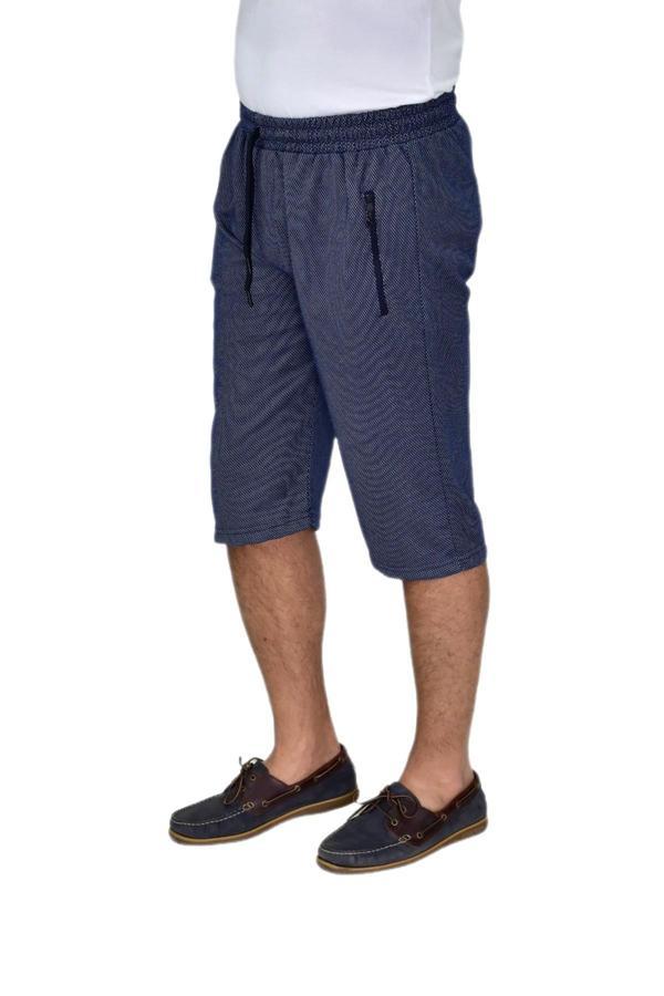 Erkek Rahat Kesim Düz Paça Likralı Kuş Gözü Kumaş Kapri BGL-ST04619 - Image 1