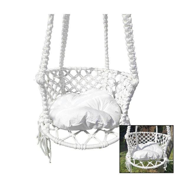 İPEK HAMAK DAVUL SALINCAK  MİNDERLİ   ÇAP:60CM   150KG.TAŞIMA KAPASİTESİ   1-ASMA HALATI - 1-ÇELİK DUBEL (5060) - Image 1