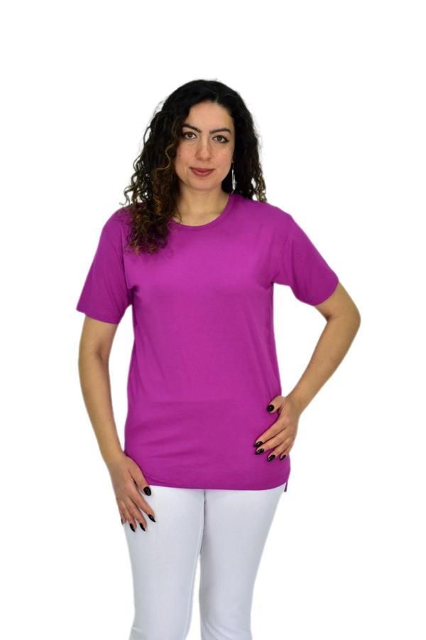 Kadın Yarım Kol Sıfıryaka Likralı Tişöt  BGL-ST04652 - Image 1