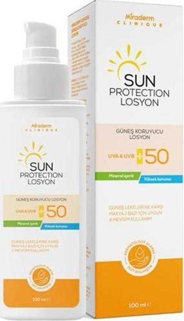 Miraderm Güneş Koruyucu Losyon Sun Proection Spf+50 - Image 1