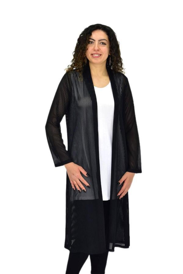 Kadın File Uzun Kol Hırka BGL-ST04664 - Image 1