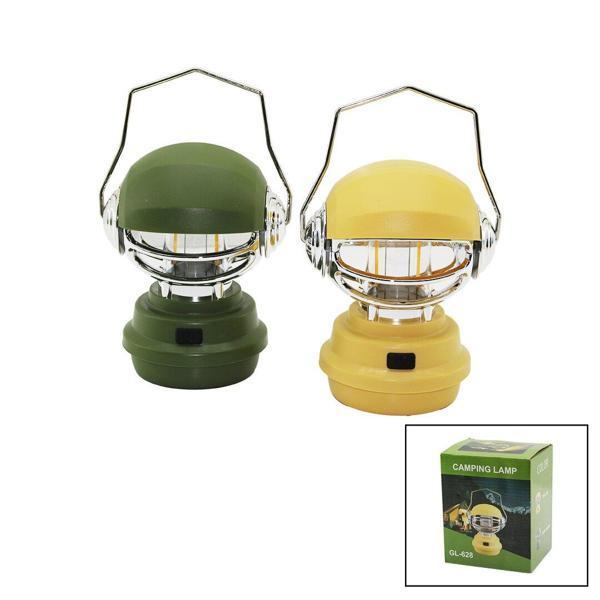 CAMPING LAMP ROBOT KAFA MODELİ FANUS KAMP - BAHÇE FENER USB ŞARJLI 3-KADEME IŞIK AYARI RENKLİ PLS. GL-628 (5060) - Image 1
