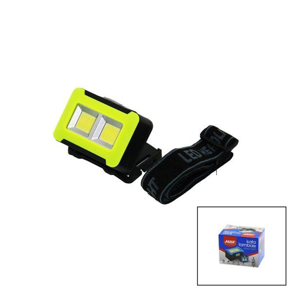 PİLLİ 3W COB LED KAFA LAMBASI FENER 3-KADEME IŞIK AYARI - FLAŞÖR  4.5V 150LÜMEN (5060) - Image 1