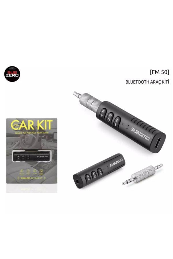 Subzero Oto Teyp Aux Çıkışı Bluetooth Çevirici Araç Içi Kablosuz Müzik Alıcısı Fm50 - Image 1