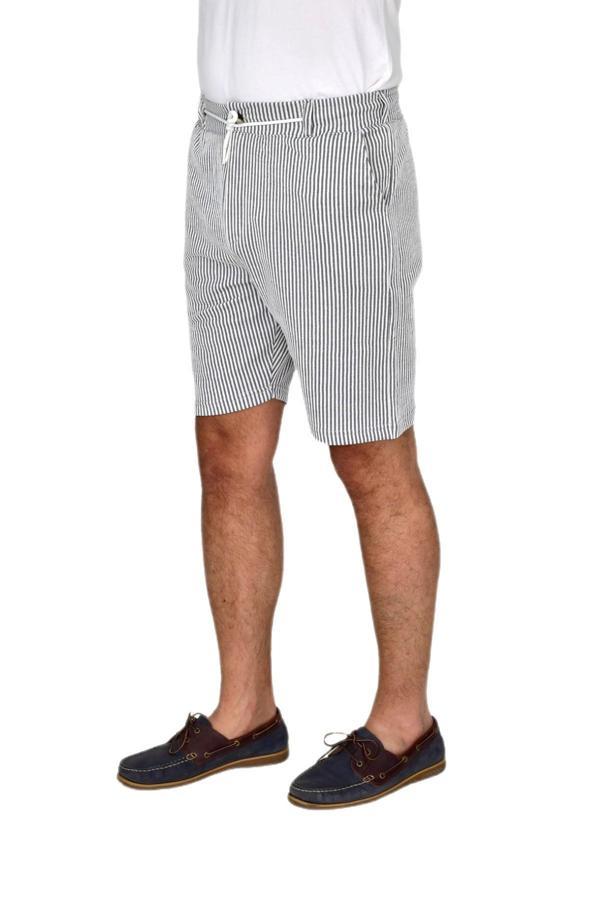 Erkek Çizgili Cepli Likralı Şort BGL-ST04624 - Image 1