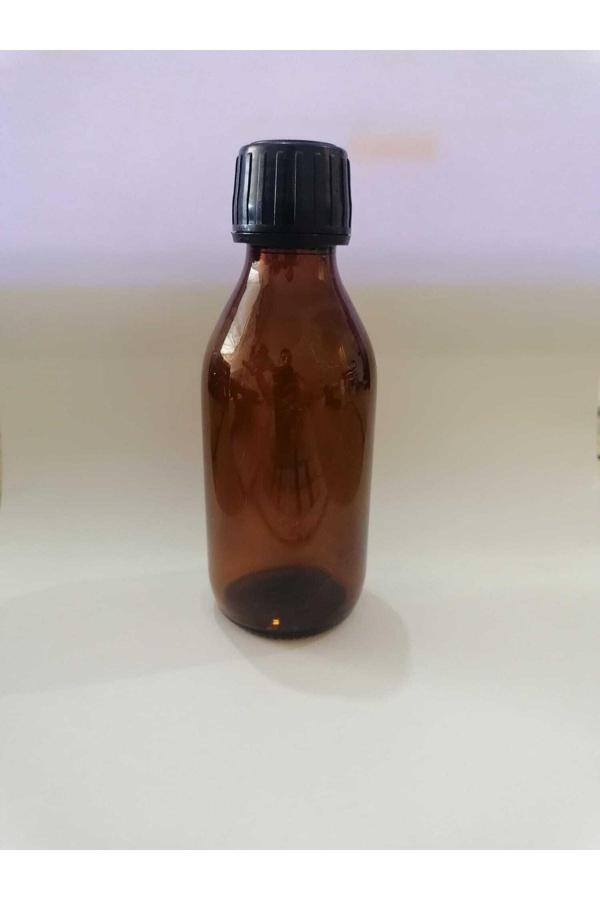 Cam Şişe 100 Ml Ve Plastik Siyah Kapak 25 Adet - Image 1