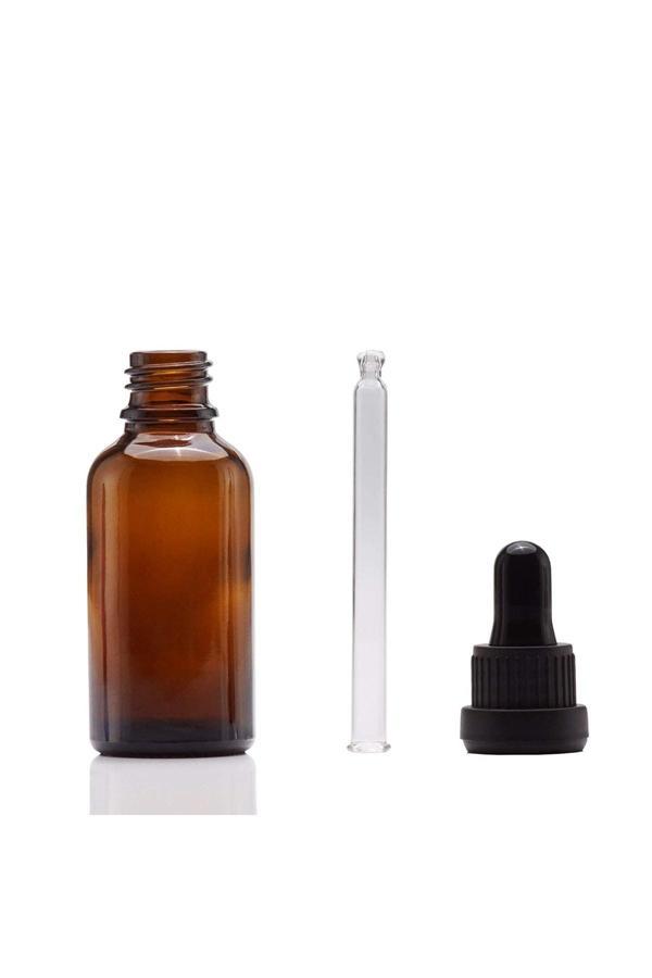 Amber Cam Şişe 30 Ml Cam Damlalıklı 50 Adet - Image 1