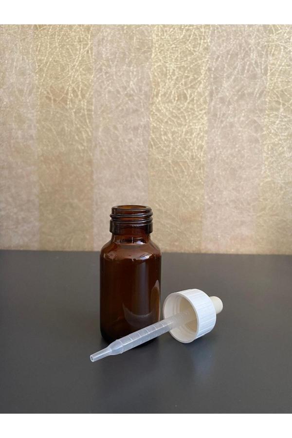 30 Cc Amber Cam Şişe-plastik Damlalıklı 12 Adet - Image 1