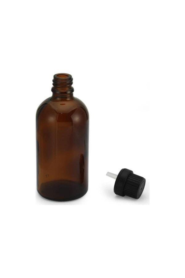 100 ml Amber Damlalıklı Cam Şişe 50 Adet - Image 1