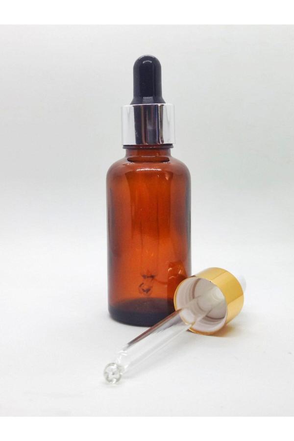 30 cc Cam Damlalıklı Amber Şişe 100 Adet - Image 1