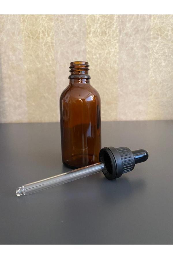 50 Ml Amber Şişe Cam Damlalıklı 100 Adet - Image 1