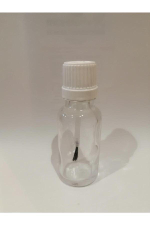 10cc Şeffaf Fırça Başlıklı Cam Şişe,medikal Şişe,50 Adet - Image 1