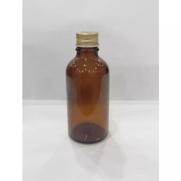 Ziylan Kahverengi Şişe, Metal Kapak ,amber Şişe, 50CC 25 Adet - Image 1