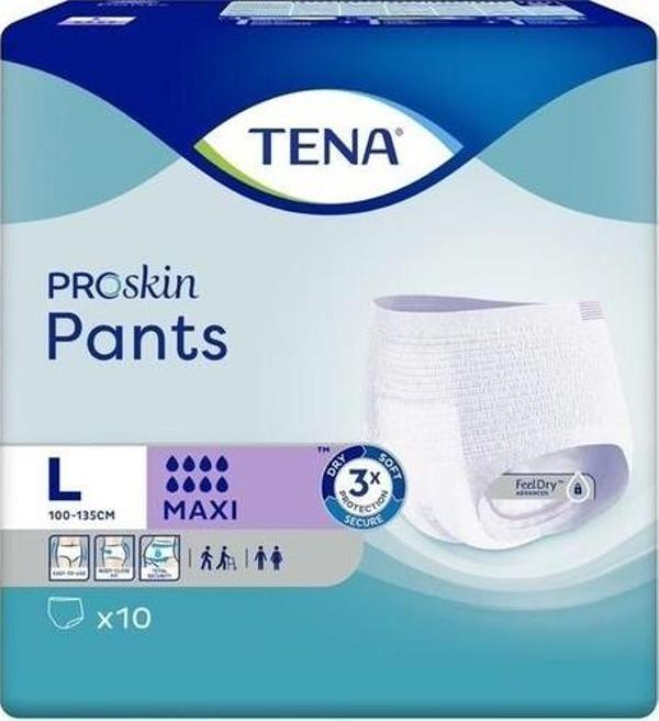 Tena Maxi 8 Damla L Beden Emici Külot Hasta Bezi 10 Lu Large - Image 1