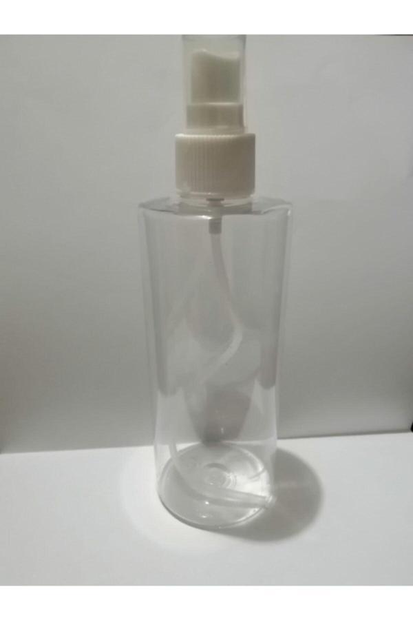 250ml Şeffaf Plastik Şişe+sprey Başlık,dezenfektan Şişesi,medikal Şişe,boş Şişe,100 Adet - Image 1