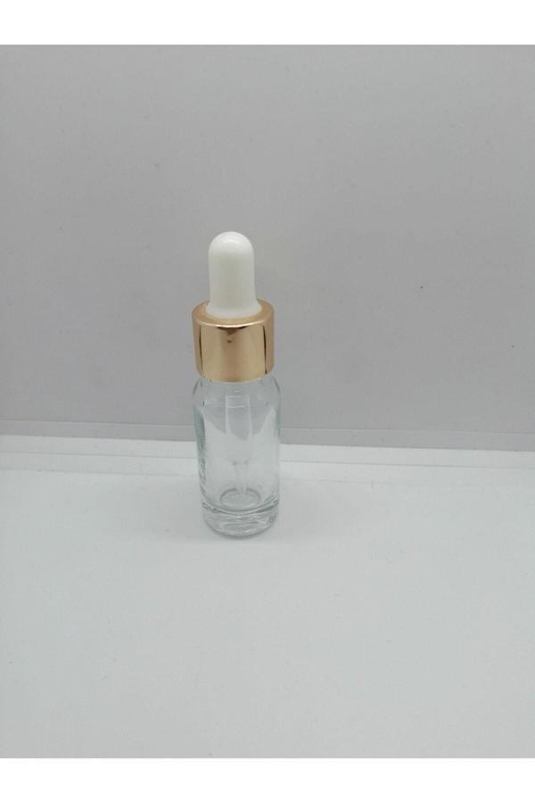 30cc, Şeffaf Cam Şişe, Cam Şişe, Cam Damlılıklı Şişe, Likit Şişesi, Sarı Kapak,beyaz Emzik,100 Adet - Image 1