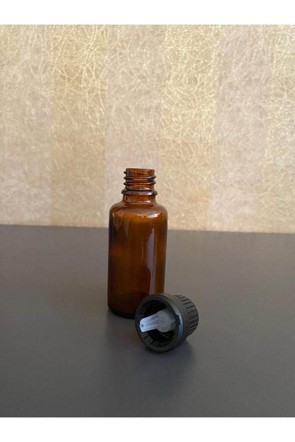 20 ml Amber Cam Şişe Içten Damlalıklı 100 Adet - Image 1