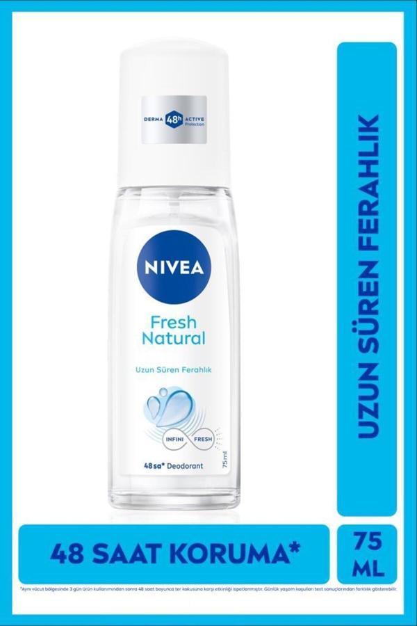 Kadın Pump Sprey Deodorant 75ml, 48 Saat Ter Koruması, Uzun Süren Ferahlık, Okyanus Özleri Esansı - Image 1