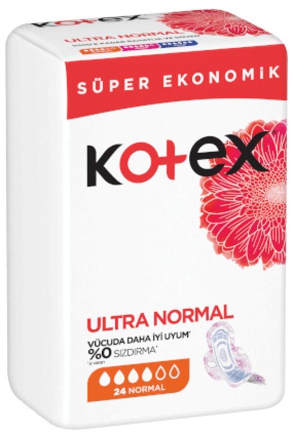 ( 2 ADET ) Kotex Ultra Süper Ekonomik Paket Hijyenik Ped Normal 24 'lü - Image 1