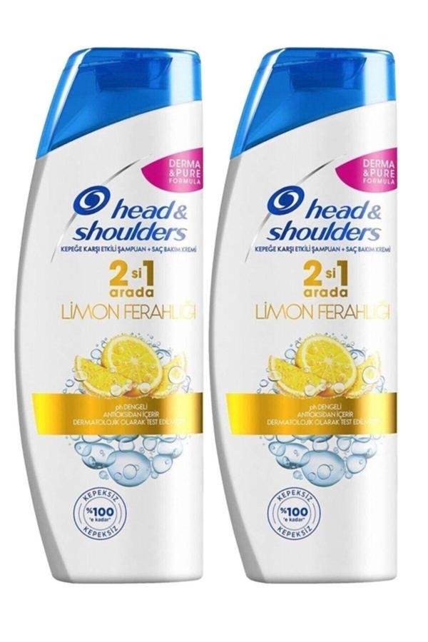Head & Shoulders 350 ml. Şampuan 2-1 Limon Ferahlığı 72 Saat Kepeksiz X 2 Adet - Image 1