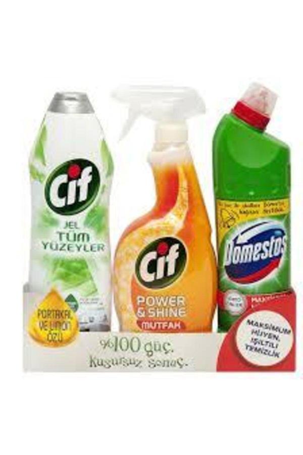 Cif Sprey Power Shine Mutfak 75 ml Cif Jel Tüm Yüzeyler 750 ml - Image 1