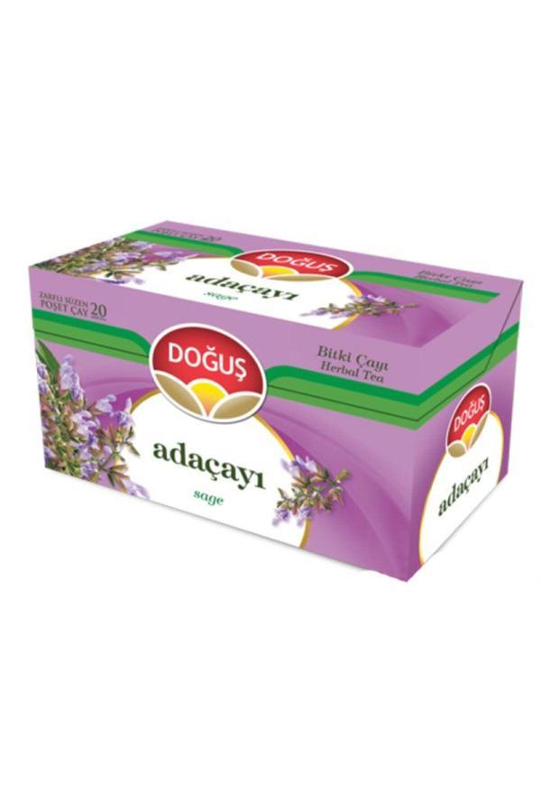 Bitki Çayı Adaçayı Bardak Poşet Çay 20'li 12 Adet - Image 1