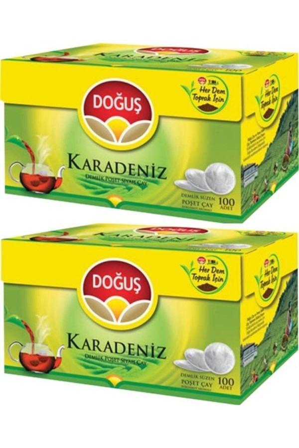 Doğuş Karadeniz Demlik Poşet Çay 100 Adet 2 Paket - Image 1
