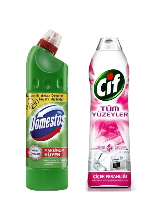 Çamaşır Suyu 810 gr - Cif Tüm Yüzeyler Çiçek Ferahlığı 750 ml - Image 1
