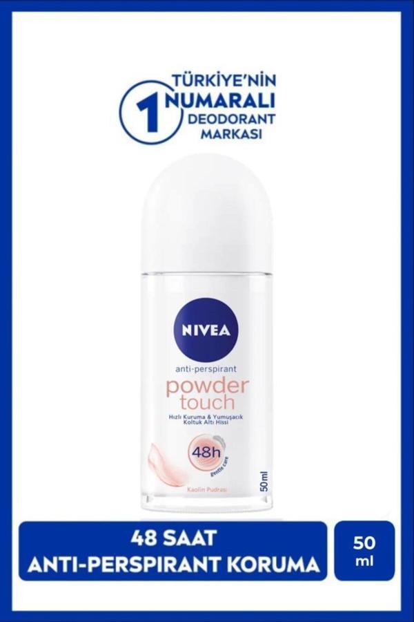 Kadın Roll-on Deodorant Powder Touch 50ml, Ter Kokusuna Karşı 48 Saat Koruma, Bakımlı Koltuk Altı - Image 1
