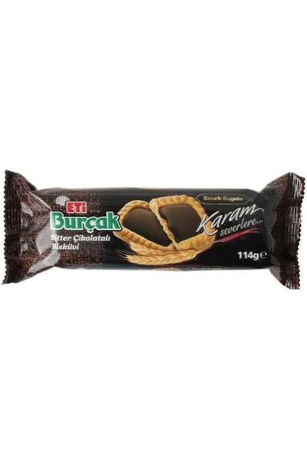 Burçak Bitter Çikolatalı Bisküvi 114 Gr X12 Li Koli - Image 1