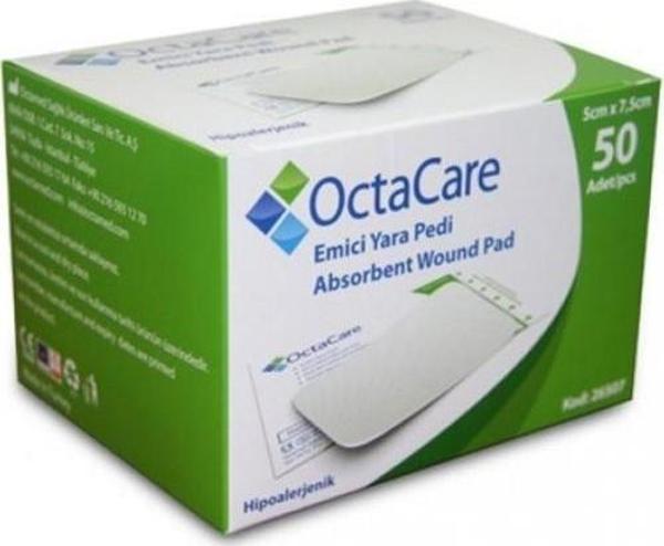 Octacare Steril Emici Yara Pedi 5 x 7,5 cm Kutu 50'li - Image 1
