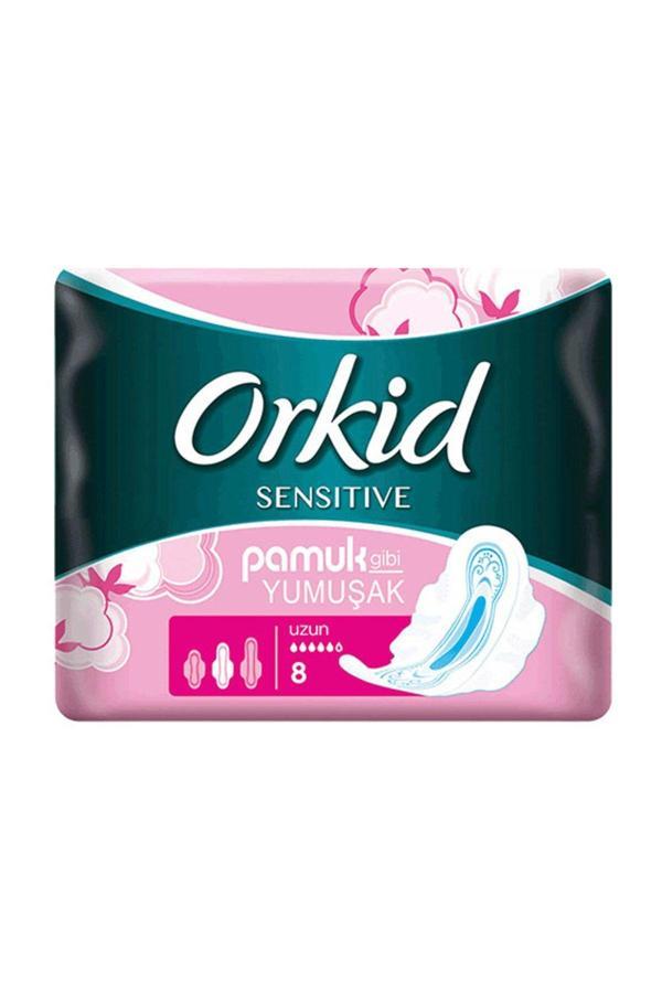 Sensitive Hijyenik Ped Uzun Tekli Paket 8 Ped - Image 1