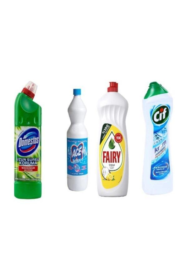 750 Ml+ Ace 1 lt + Fairy 650 ml + Cif Krem 500 ml - Image 1